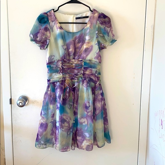 Floral mini dress - Picture 4 of 12